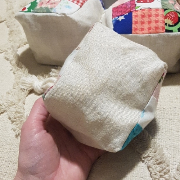 Colorful Patchwork Drawstring Bags - Picture 4 of 11